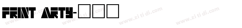 Print Arty字体转换